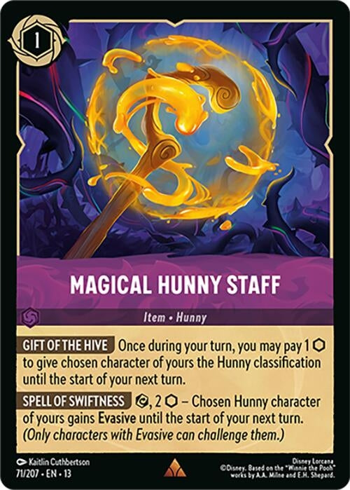 Image for Magical Hunny Staff (71/204) [Attack of the Vine!] (Cold Foil) (13) - Disney Lorcana