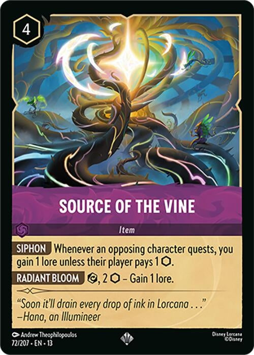 Image for Source of the Vine (72/204) [Attack of the Vine!] (13) - Disney Lorcana