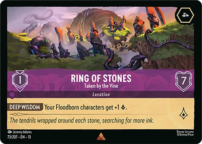 Image for Ring of Stones - Taken by the Vine (73/204) [Attack of the Vine!] (13) - Disney Lorcana