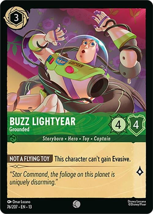 Image for Buzz Lightyear - Grounded (76/204) [Attack of the Vine!] (Cold Foil) (13) - Disney Lorcana