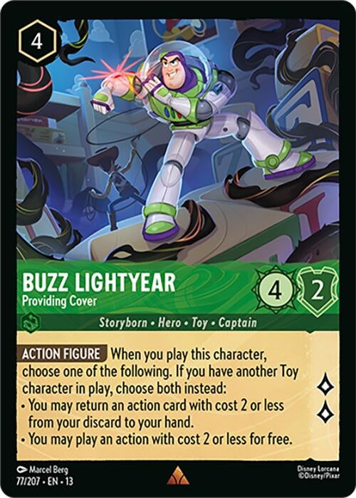 Image for Buzz Lightyear - Providing Cover (77/204) [Attack of the Vine!] (Cold Foil) (13) - Disney Lorcana