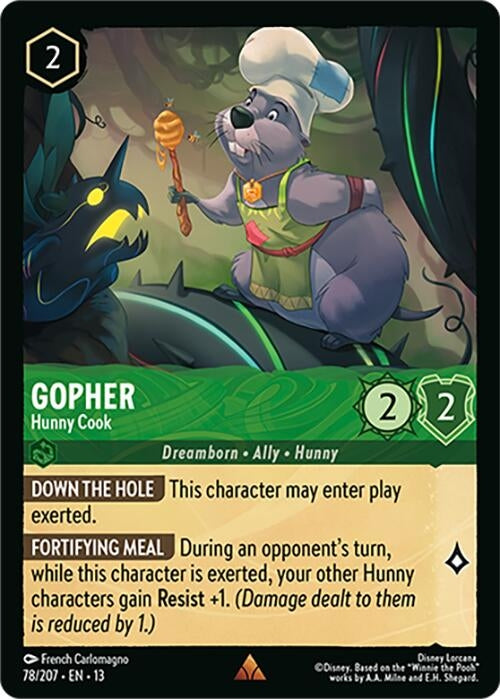 Image for Gopher - Hunny Cook (78/204) [Attack of the Vine!] (13) - Disney Lorcana