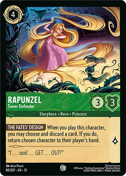 Image for Rapunzel - Tower Defender (80/204) [Attack of the Vine!] (13) - Disney Lorcana