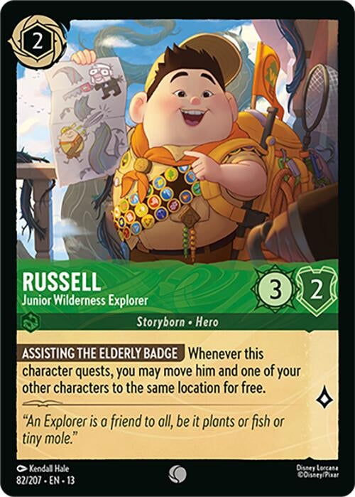 Image for Russell - Junior Wilderness Explorer (82/204) [Attack of the Vine!] (13) - Disney Lorcana