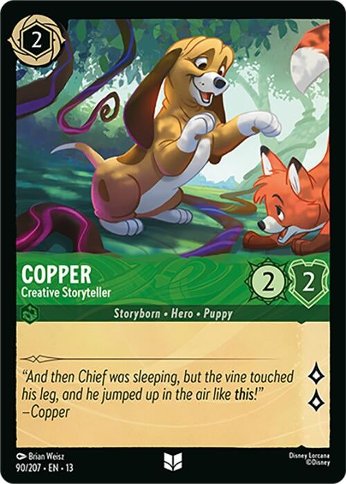 Image for Copper - Creative Storyteller (90/204) [Attack of the Vine!] (13) - Disney Lorcana