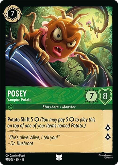Image for Posey - Vampire Potato (91/204) [Attack of the Vine!] (13) - Disney Lorcana
