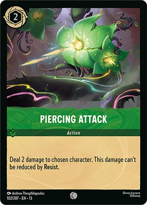 Image for Piercing Attack (102/204) [Attack of the Vine!] (13) - Disney Lorcana