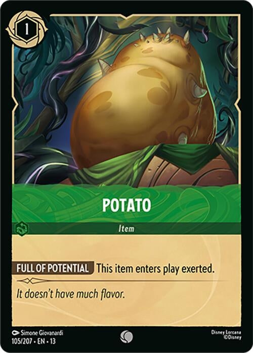 Image for Potato (105/204) [Attack of the Vine!] (13) - Disney Lorcana