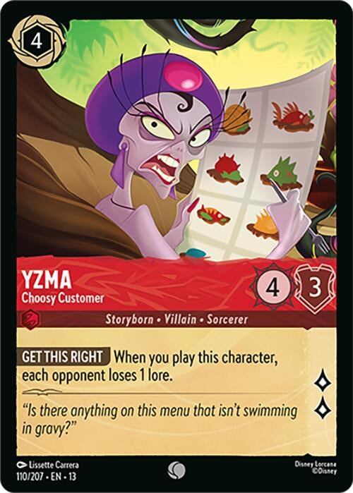 Image for Yzma - Choosy Customer (110/204) [Attack of the Vine!] (13) - Disney Lorcana