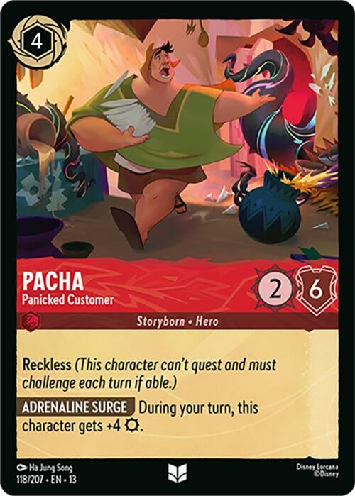 Image for Pacha - Panicked Customer (118/204) [Attack of the Vine!] (13) - Disney Lorcana
