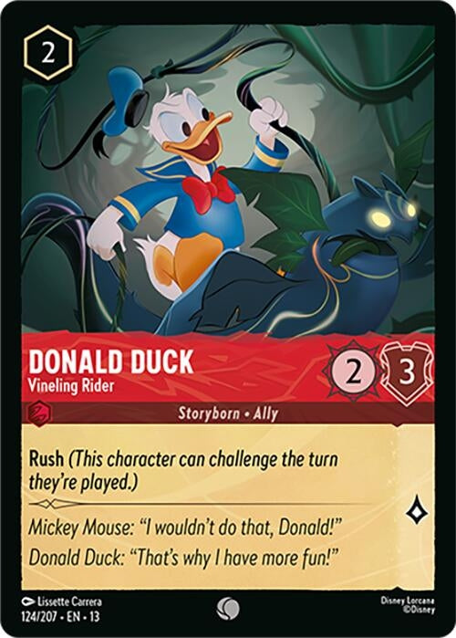 Image for Donald Duck - Vineling Rider (124/204) [Attack of the Vine!] (13) - Disney Lorcana