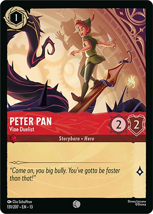 Image for Peter Pan - Vine Duelist (131/204) [Attack of the Vine!] (13) - Disney Lorcana