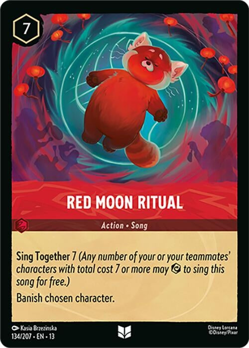 Image for Red Moon Ritual (134/204) [Attack of the Vine!] (Cold Foil) (13) - Disney Lorcana