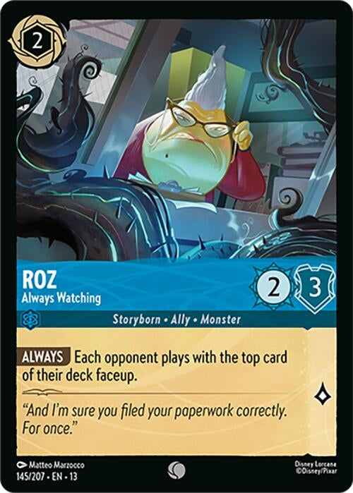 Image for Roz - Always Watching (145/204) [Attack of the Vine!] (Cold Foil) (13) - Disney Lorcana
