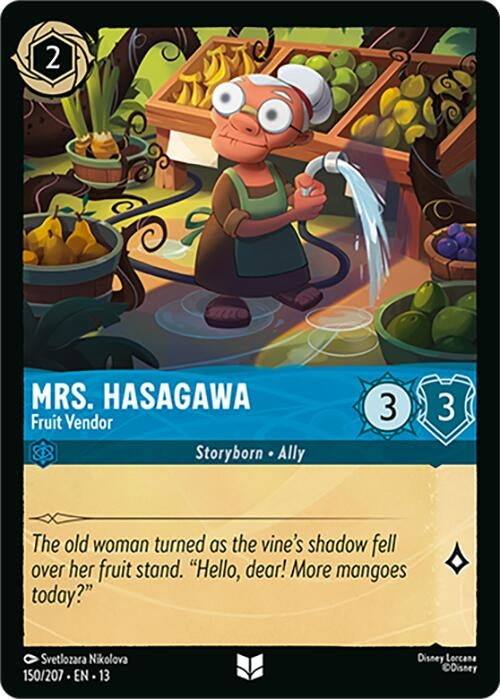Image for Mrs. Hasagawa - Fruit Vendor (150/204) [Attack of the Vine!] (13) - Disney Lorcana