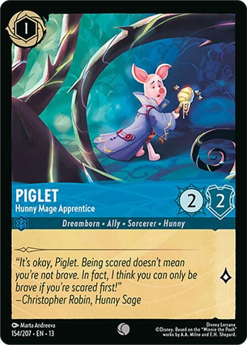 Image for Piglet - Hunny Mage Apprentice (154/204) [Attack of the Vine!] (13) - Disney Lorcana