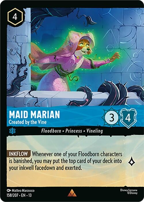 Image for Maid Marian - Created by the Vine (Foil) (158/204) [Attack of the Vine!] (Cold Foil) (13) - Disney Lorcana