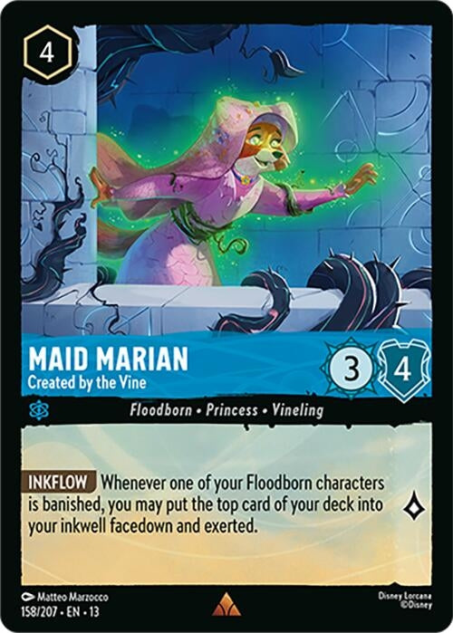 Image for Maid Marian - Created by the Vine (158/204) [Attack of the Vine!] (13) - Disney Lorcana