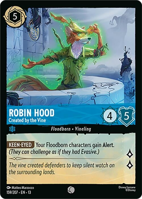 Image for Robin Hood - Created by the Vine (159/204) [Attack of the Vine!] (13) - Disney Lorcana