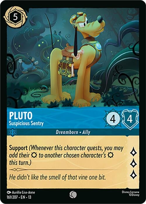 Image for Pluto - Suspicious Sentry (161/204) [Attack of the Vine!] (13) - Disney Lorcana