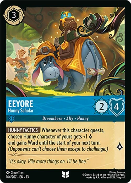 Image for Eeyore - Hunny Scholar (164/204) [Attack of the Vine!] (13) - Disney Lorcana