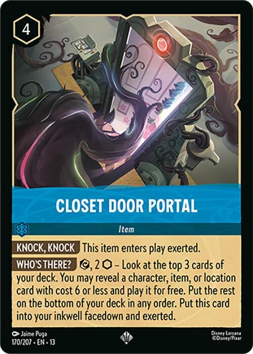 Image for Closet Door Portal (170/204) [Attack of the Vine!] (13) - Disney Lorcana