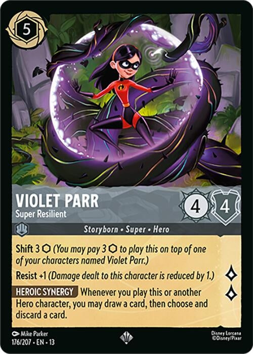 Image for Violet Parr - Super Resilient (176/204) [Attack of the Vine!] (Cold Foil) (13) - Disney Lorcana