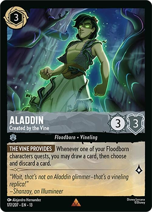 Image for Aladdin - Created by the Vine (177/204) [Attack of the Vine!] (13) - Disney Lorcana