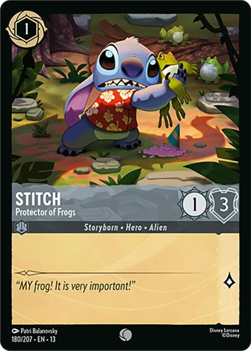 Image for Stitch - Protector of Frogs (180/204) [Attack of the Vine!] (13) - Disney Lorcana