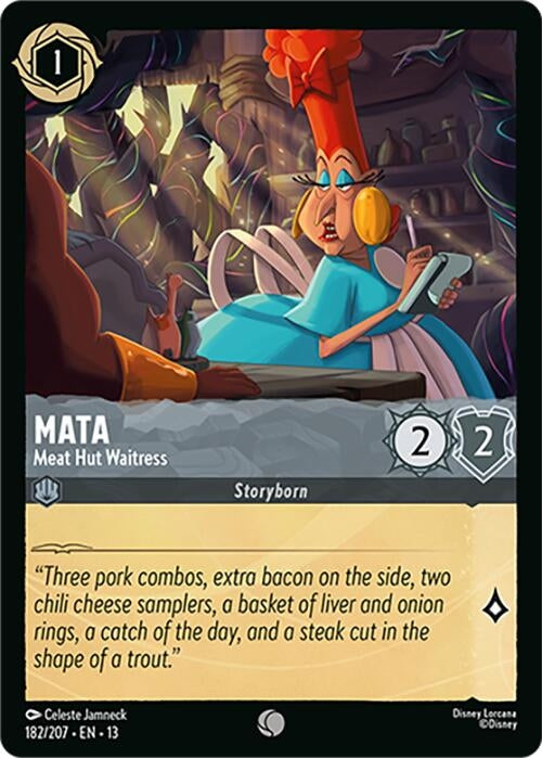 Image for Mata - Meat Hut Waitress (182/204) [Attack of the Vine!] (13) - Disney Lorcana