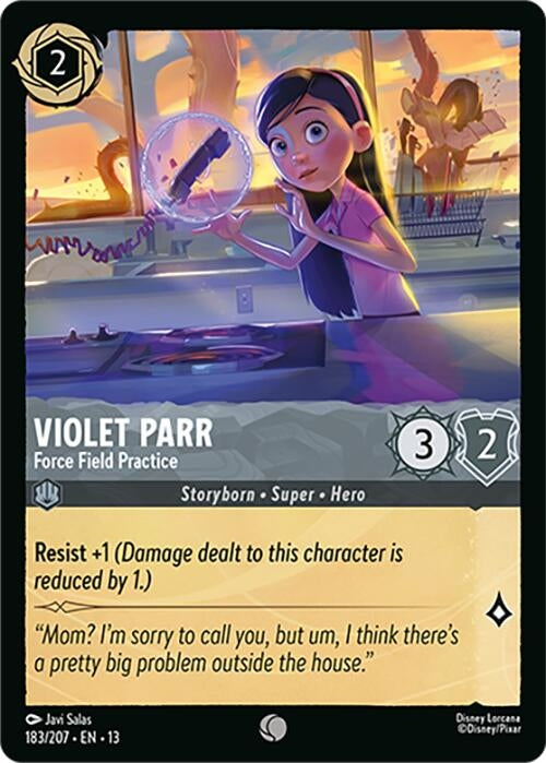 Image for Violet Parr - Force Field Practice (183/204) [Attack of the Vine!] (13) - Disney Lorcana