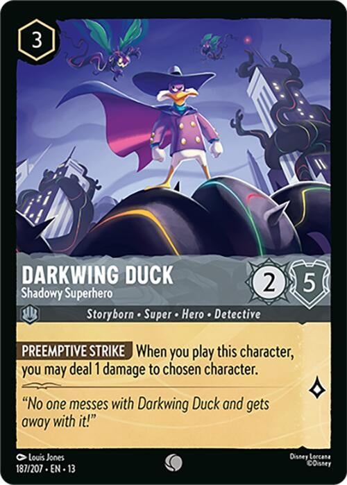 Image for Darkwing Duck - Shadowy Superhero (187/204) [Attack of the Vine!] (Cold Foil) (13) - Disney Lorcana