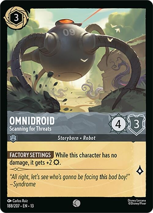 Image for Omnidroid - Scanning for Threats (188/204) [Attack of the Vine!] (13) - Disney Lorcana