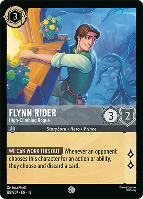Image for Flynn Rider - High-Climbing Rogue (189/204) [Attack of the Vine!] (13) - Disney Lorcana