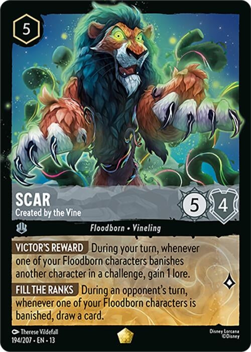 Image for Scar - Created by the Vine (194/204) [Attack of the Vine!] (13) - Disney Lorcana