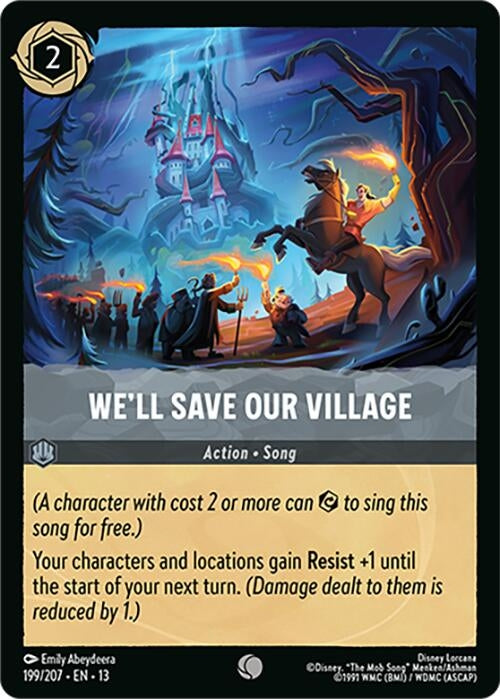 Image for We'll Save Our Village (199/204) [Attack of the Vine!] (Cold Foil) (13) - Disney Lorcana