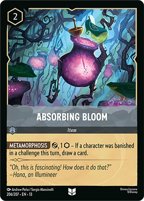 Image for Absorbing Bloom (206/204) [Attack of the Vine!] (Cold Foil) (13) - Disney Lorcana