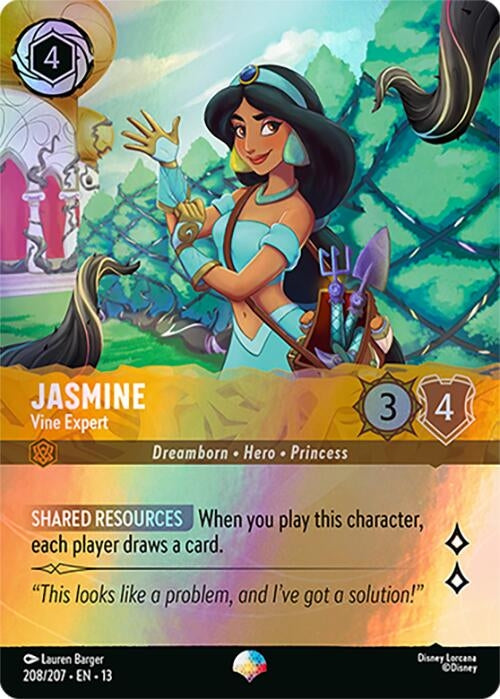 Image for Jasmine - Vine Expert (Epic) (208/204) [Attack of the Vine!] (Holofoil) (13) - Disney Lorcana