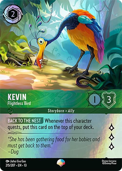 Image for Kevin - Flightless Bird (Epic) (215/204) [Attack of the Vine!] (Holofoil) (13) - Disney Lorcana