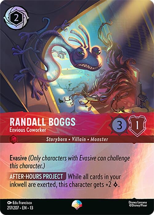 Image for Randall Boggs - Envious Coworker (Epic) (217/204) [Attack of the Vine!] (Holofoil) (13) - Disney Lorcana
