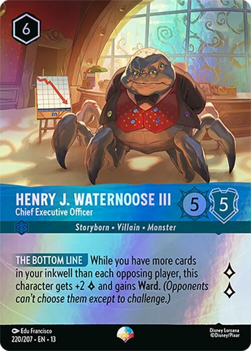 Image for Henry J. Waternoose III - Chief Executive Officer (Epic) (220/204) [Attack of the Vine!] (Holofoil) (13) - Disney Lorcana