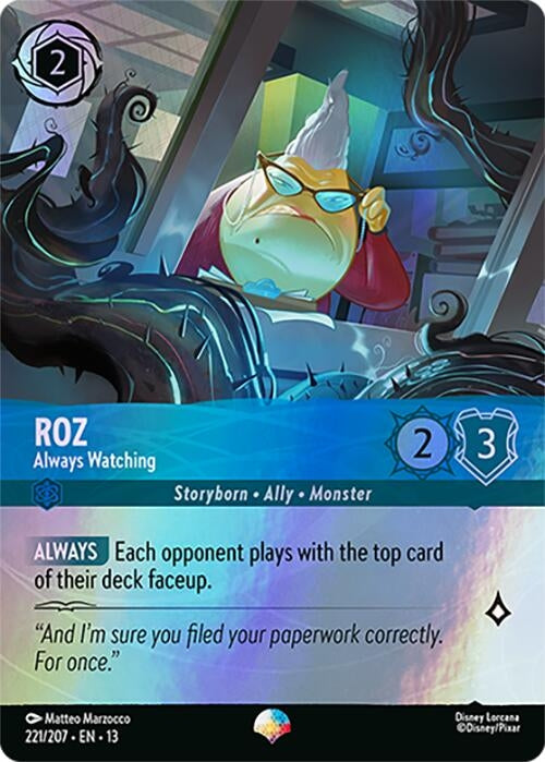 Image for Roz - Always Watching (Epic) (221/204) [Attack of the Vine!] (Holofoil) (13) - Disney Lorcana