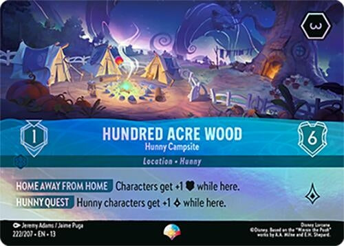 Image for Hundred Acre Wood - Hunny Campsite (Epic) (222/204) [Attack of the Vine!] (Holofoil) (13) - Disney Lorcana