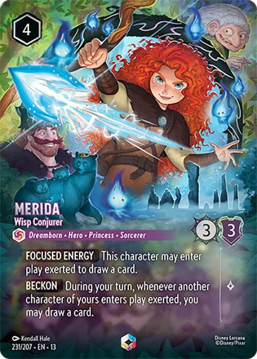 Image for Merida - Wisp Conjurer (Enchanted) (231/204) [Attack of the Vine!] (Holofoil) (13) - Disney Lorcana