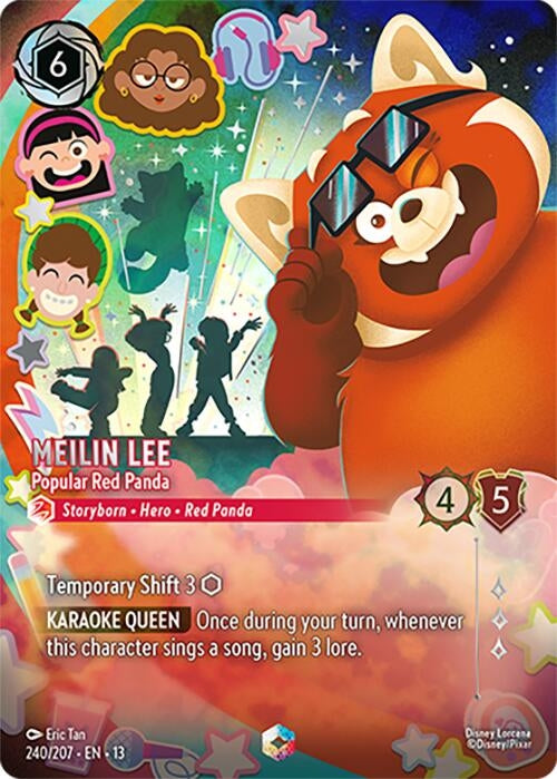 Image for Meilin Lee - Popular Red Panda (Enchanted) (240/204) [Attack of the Vine!] (Holofoil) (13) - Disney Lorcana